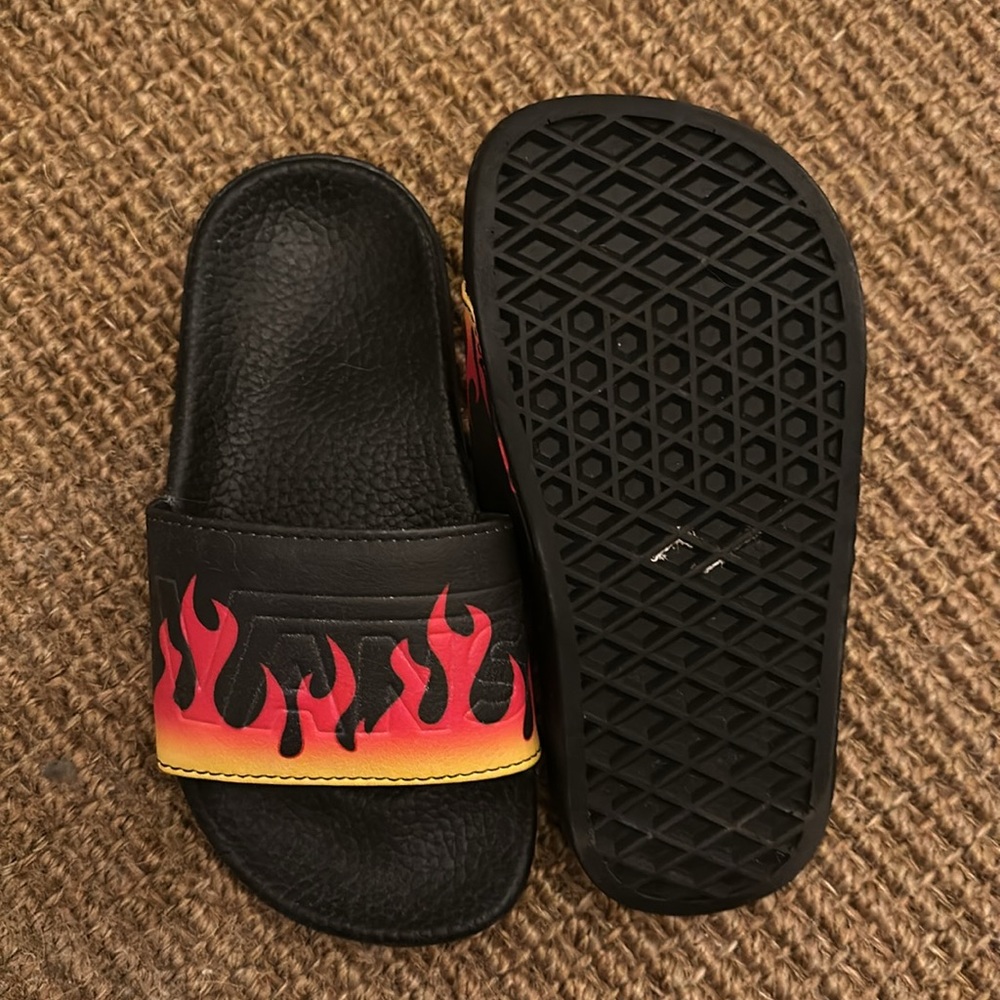 Vans new flame Slides Sandals size 12 toddler. Extra cushion and comfort - Picture 2 of 4